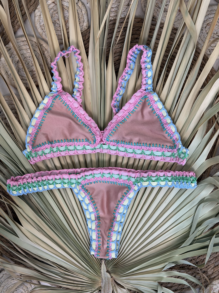 Traditional Bikini Rosé/Blue