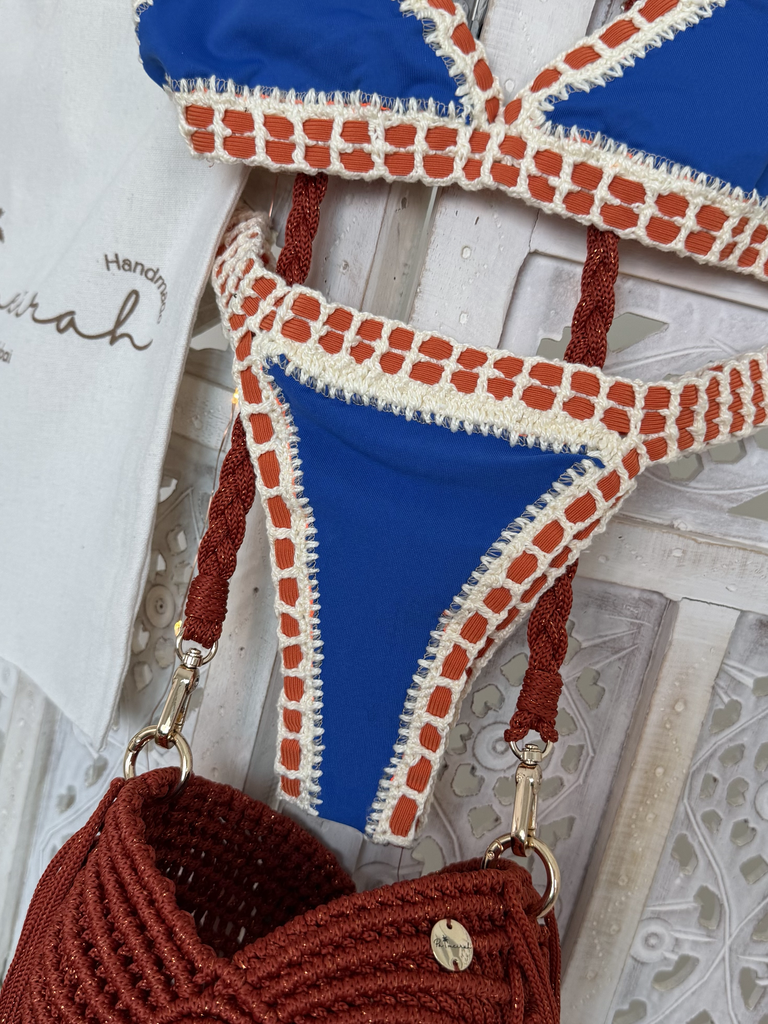 Traditional Bikini Blue/Orange
