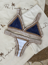 Traditional Bikini Denim/White