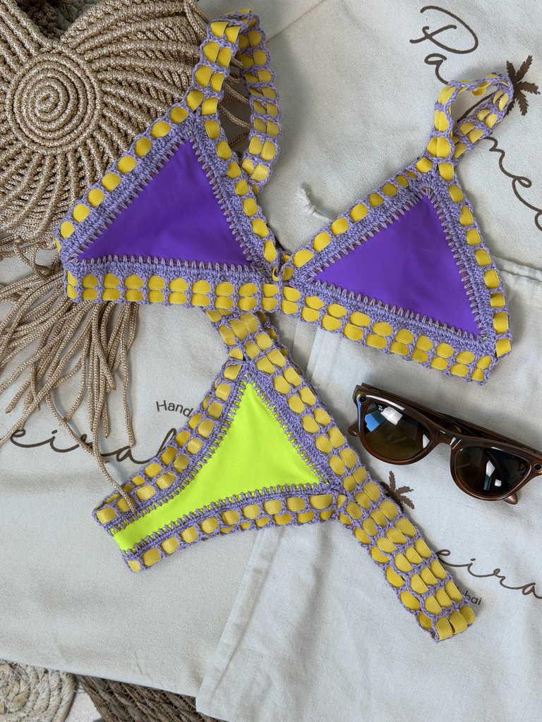 Traditional Bikini Neon/Purple